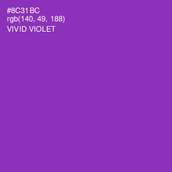 #8C31BC - Vivid Violet Color Image